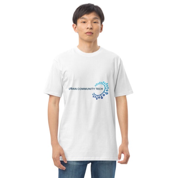 Urban Community Tech Men’s premium heavyweight tee - Image 2